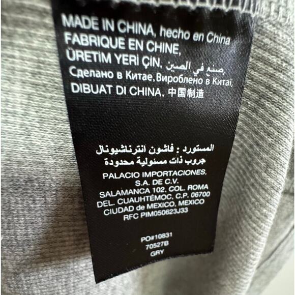 Bebe Gray Ribbed Knit Ruffle Strap Dress - Size S - Picture 7 of 7